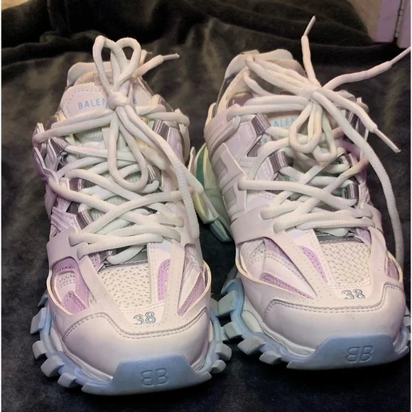 White Pastel Balenciaga Tracks